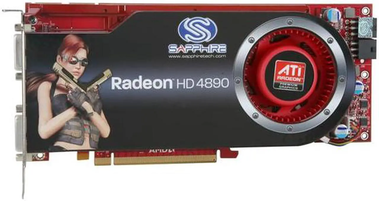 Alt view image 3 of 5 - SAPPHIRE Radeon HD 4890 1GB GDDR5 PCI Express 2.0 x16 CrossFireX Support Graphics Card 100269SR