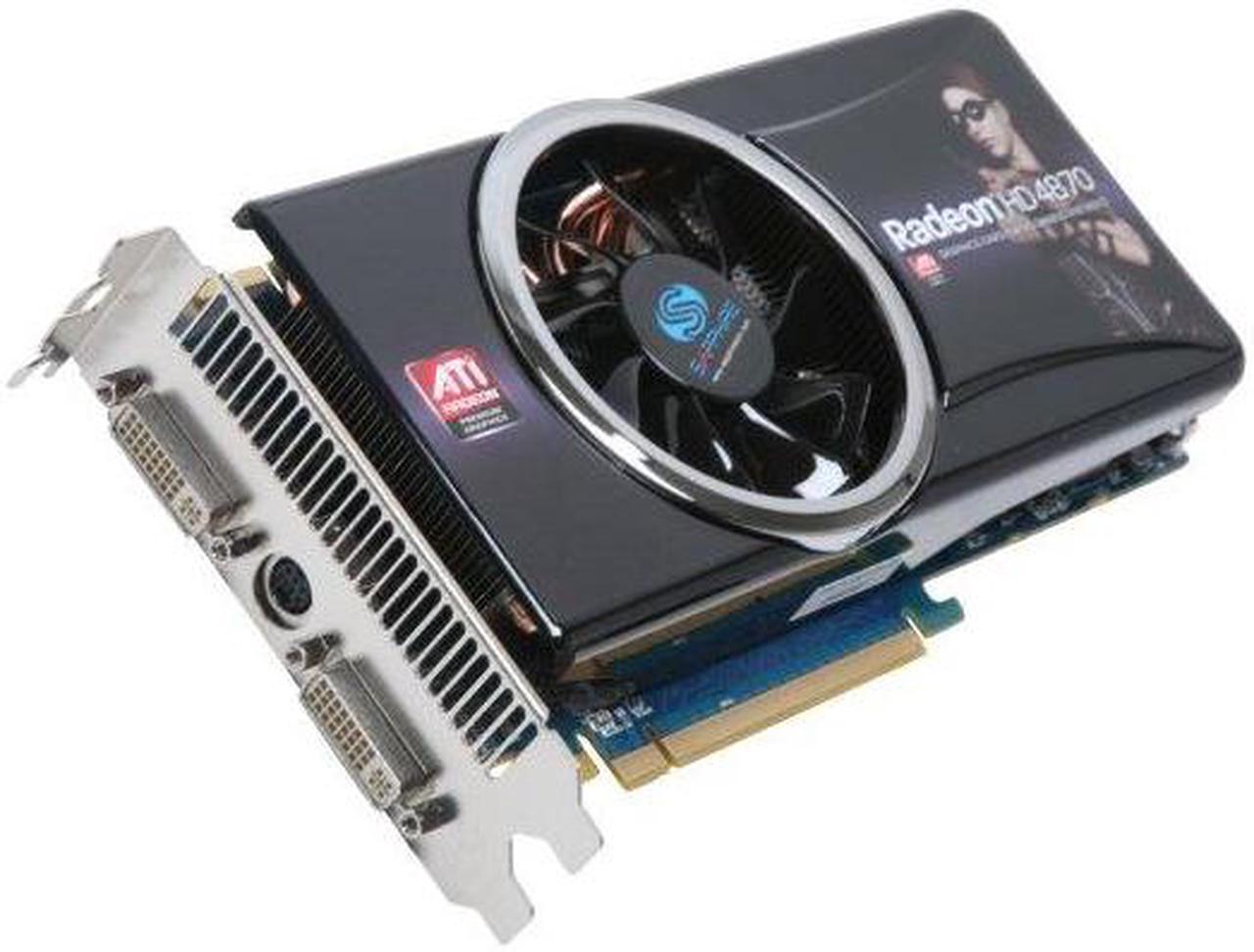 SAPPHIRE Radeon HD 4870 1GB GDDR5 PCI Express 2.0 x16 CrossFireX Support Video Card 100279-1GL