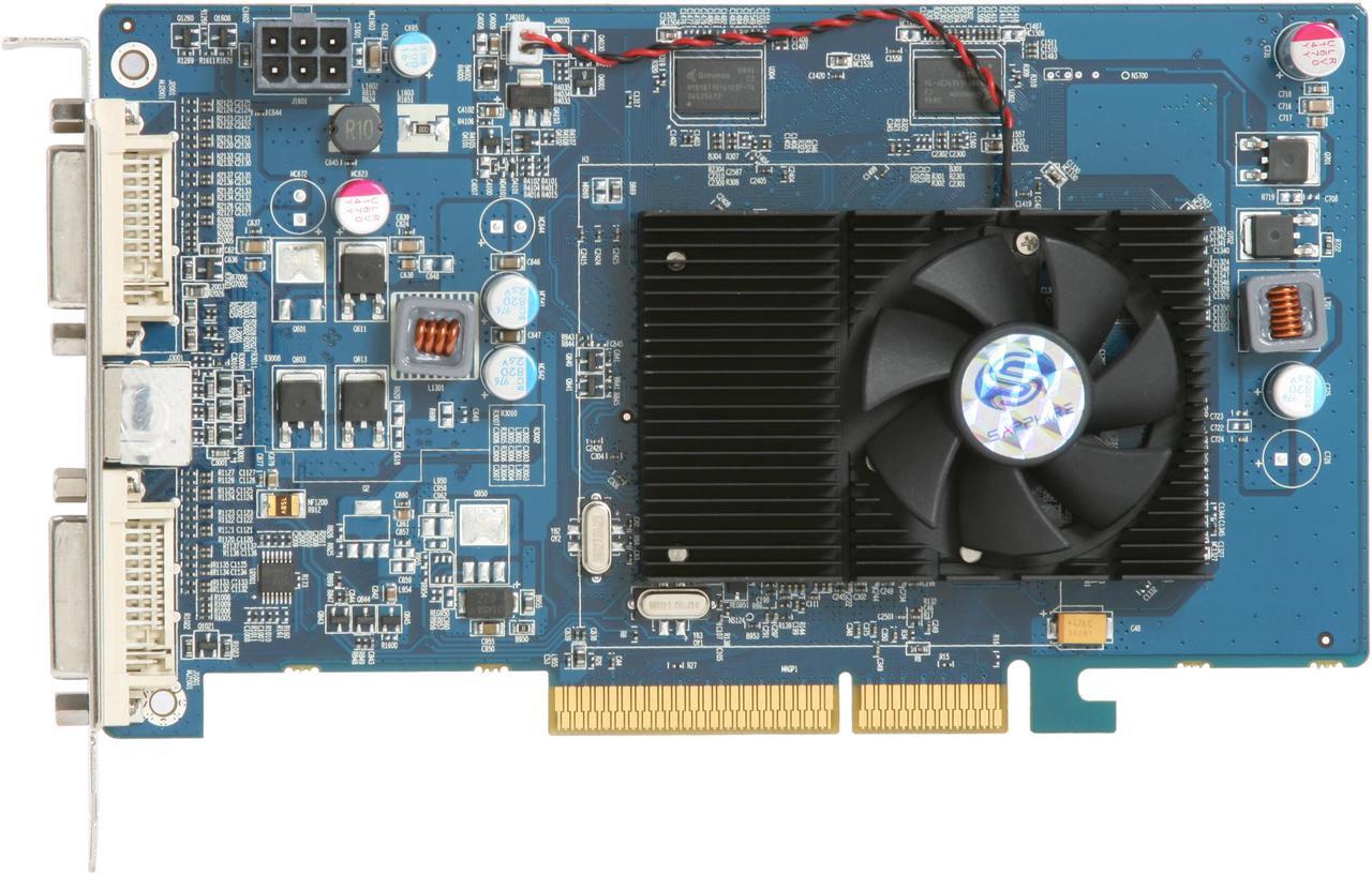 Alt view image 3 of 5 - SAPPHIRE Radeon HD 4650 1GB DDR2 AGP 8X Graphics Card 100288L