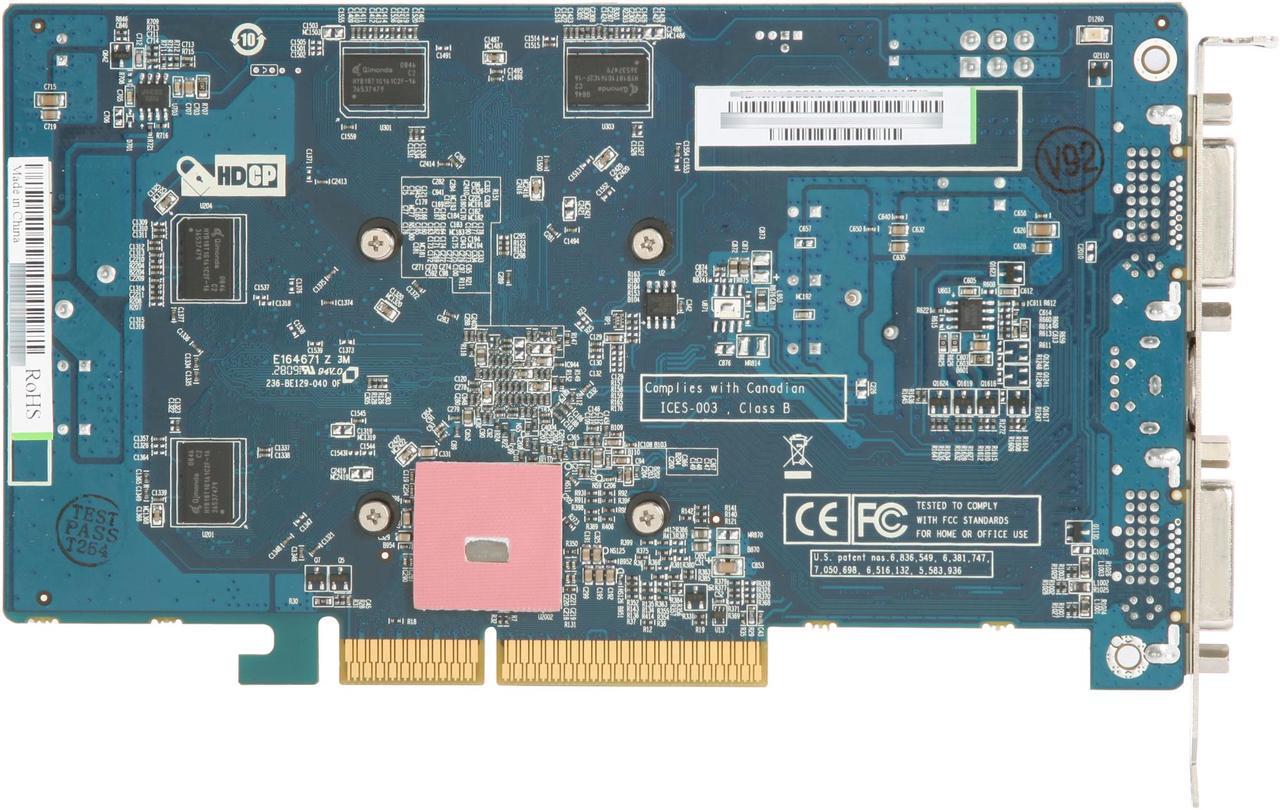 Alt view image 4 of 5 - SAPPHIRE Radeon HD 4650 1GB DDR2 AGP 8X Graphics Card 100288L