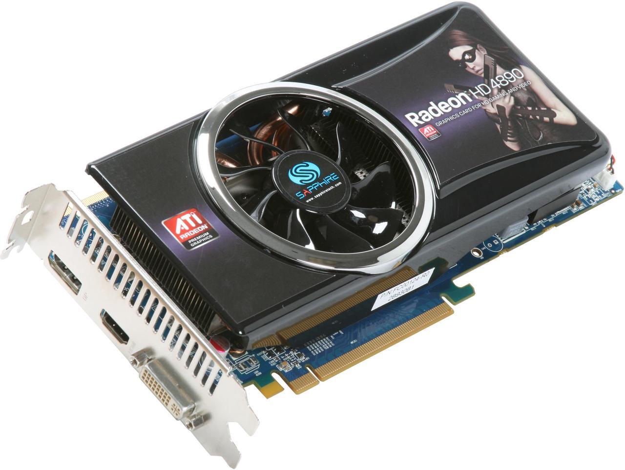 Main image of SAPPHIRE Radeon HD 4890 1GB GDDR5 PCI Express 2.0 x16 CrossFireX Support Graphics Card 100269HDMI