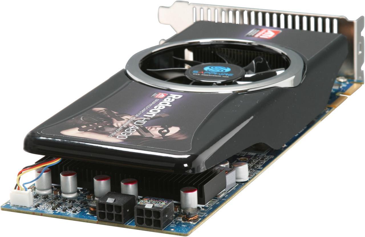 Alt view image 5 of 6 - SAPPHIRE Radeon HD 4890 1GB GDDR5 PCI Express 2.0 x16 CrossFireX Support Graphics Card 100269HDMI