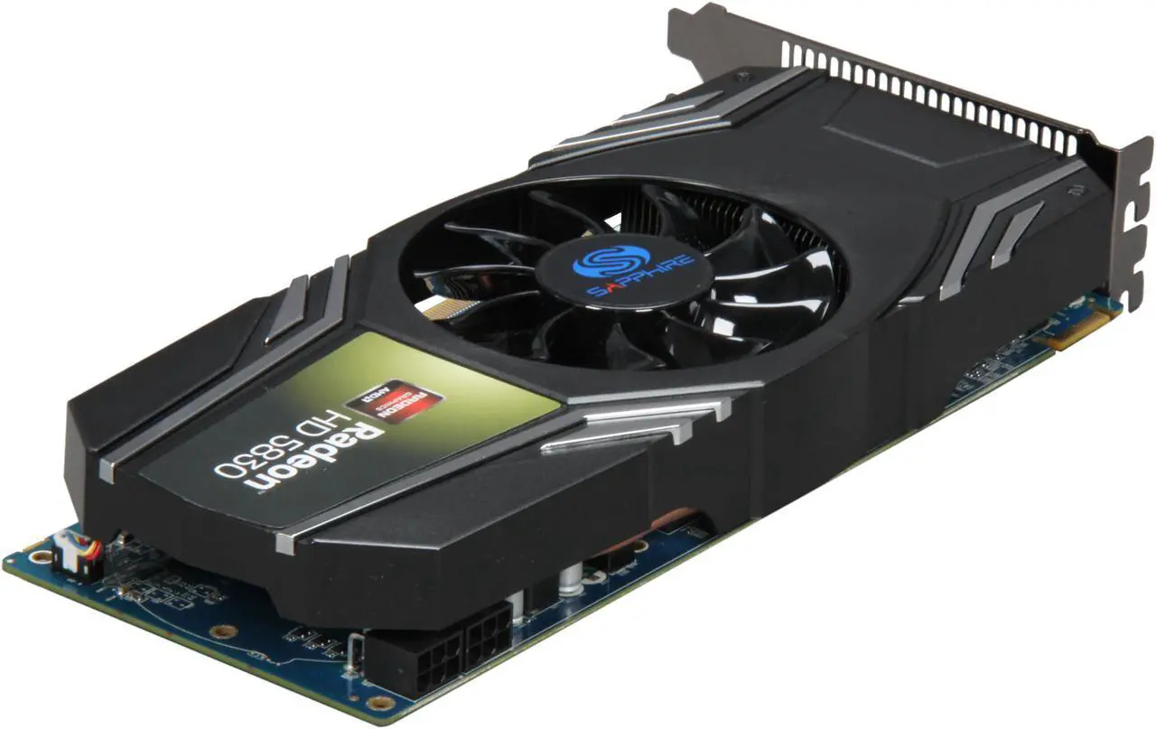 Alt view image 5 of 6 - SAPPHIRE Radeon HD 5830 1GB GDDR5 PCI Express 2.1 x16 CrossFireX Support Graphics Card 100297L