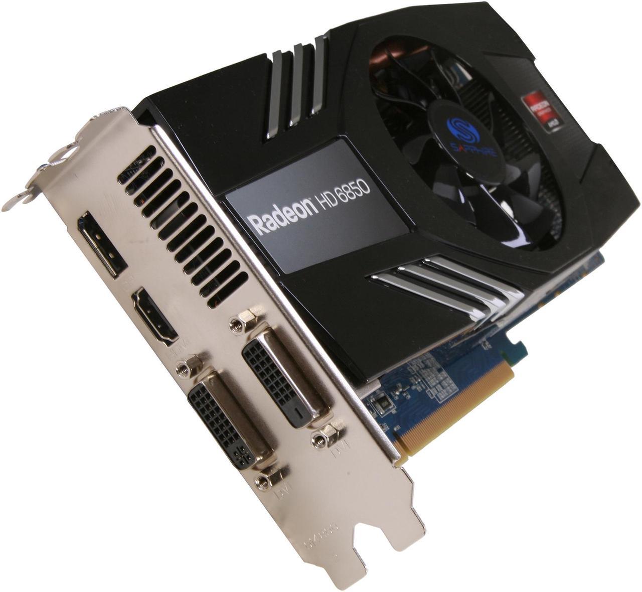 SAPPHIRE Radeon HD 6850 1GB 256-bit GDDR5 PCI Express 2.1 x16 HDCP Ready CrossFireX Support Video Card with Eyefinity     (100315L )