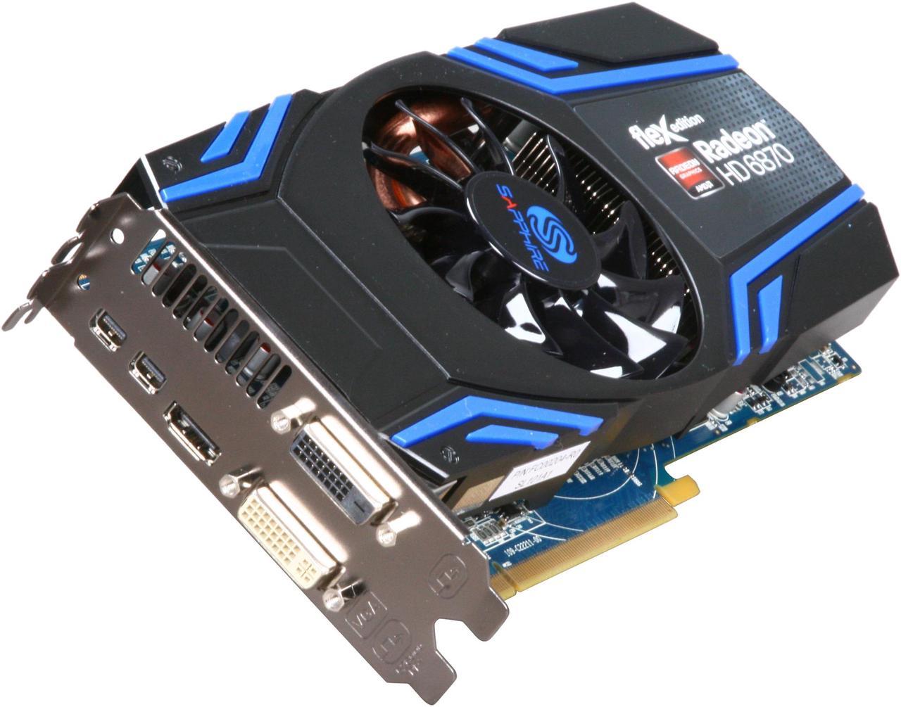 Main image of SAPPHIRE FleX Radeon HD 6870 1GB GDDR5 PCI Express 2.1 x16 CrossFireX Support Video Card with Eyefinity 100314FLEX