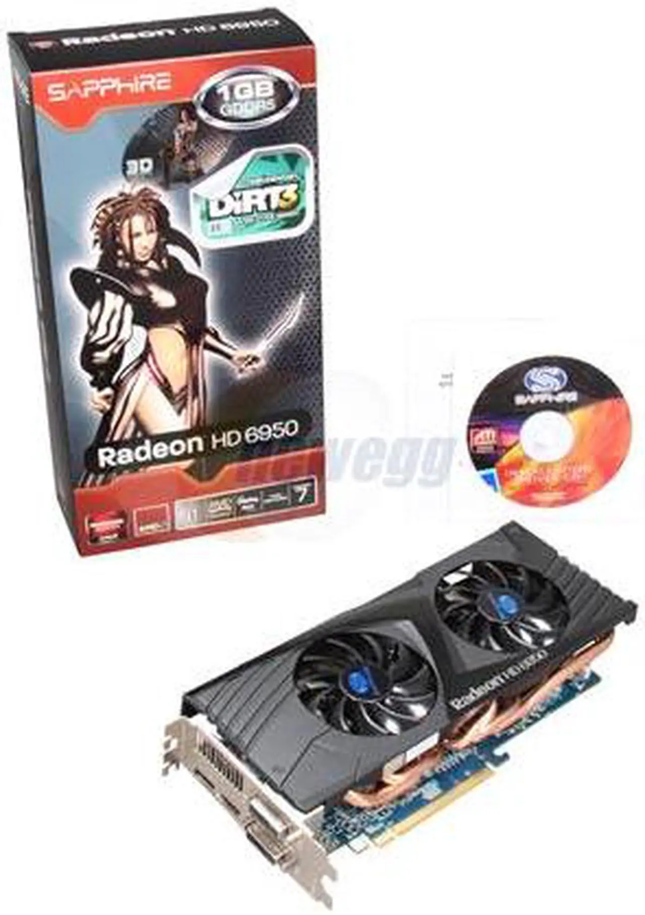 Alt view image 5 of 5 - SAPPHIRE Radeon HD 6950 1GB GDDR5 PCI Express 2.1 x16 CrossFireX Support Graphics Card 100312-1GDP