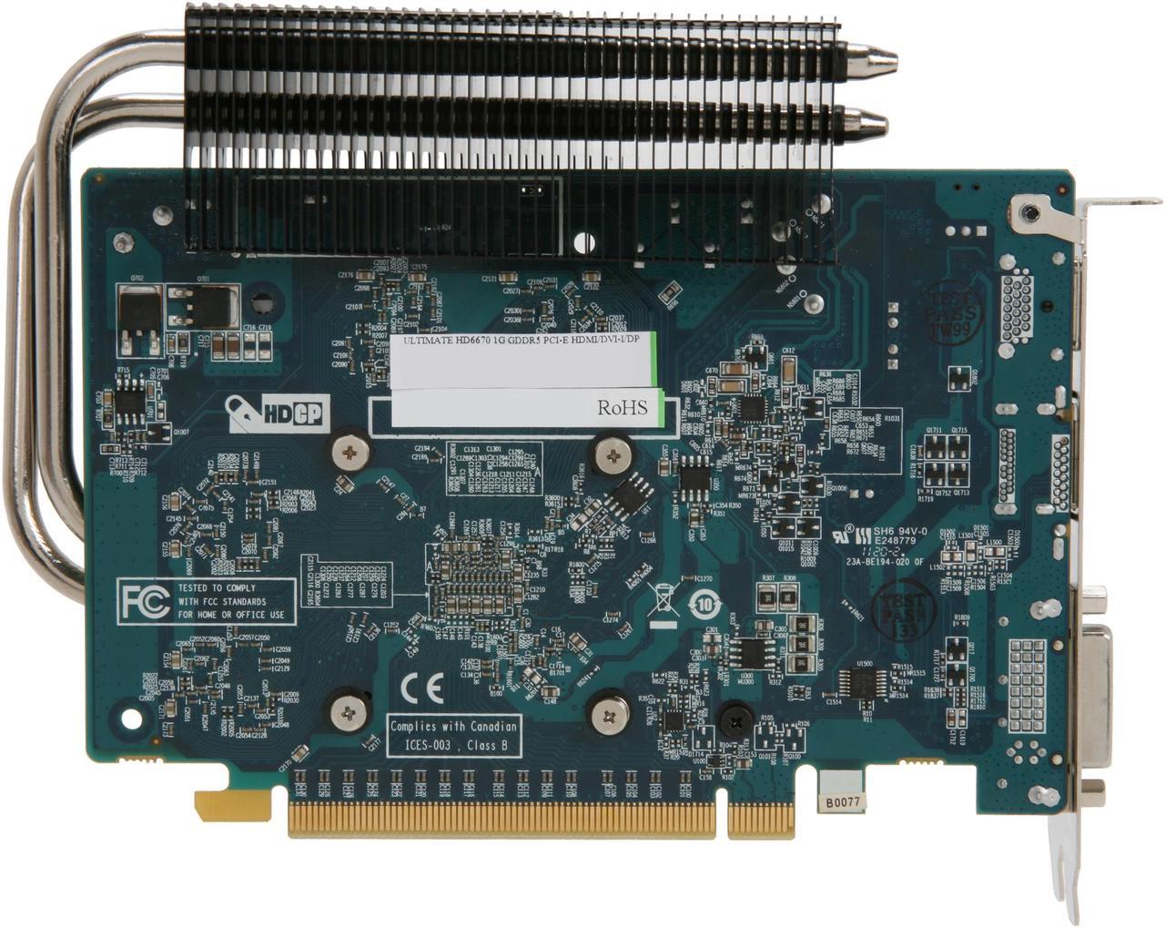 Alt view image 4 of 6 - SAPPHIRE Ultimate  Radeon HD 6670 1GB 128-bit GDDR5 PCI Express 2.0 x16 HDCP Ready  Video Card (100326UL)