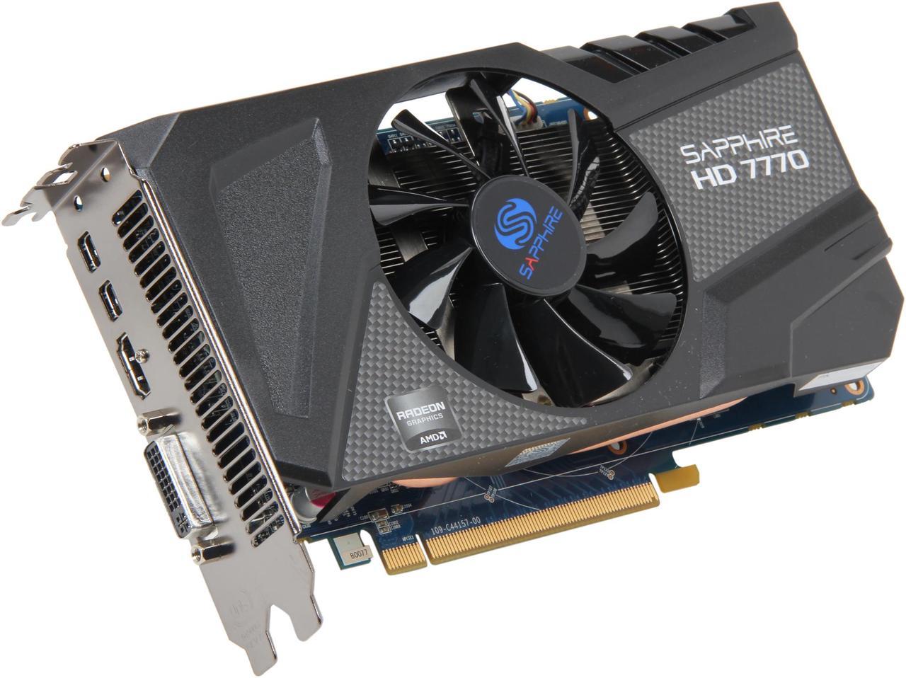 SAPPHIRE Radeon HD 7770 GHz Edition OC 1GB 128-bit GDDR5 PCI Express 3.0 x16 HDCP Ready CrossFireX Support Video Card (11201-02-40G) w/ Accessories