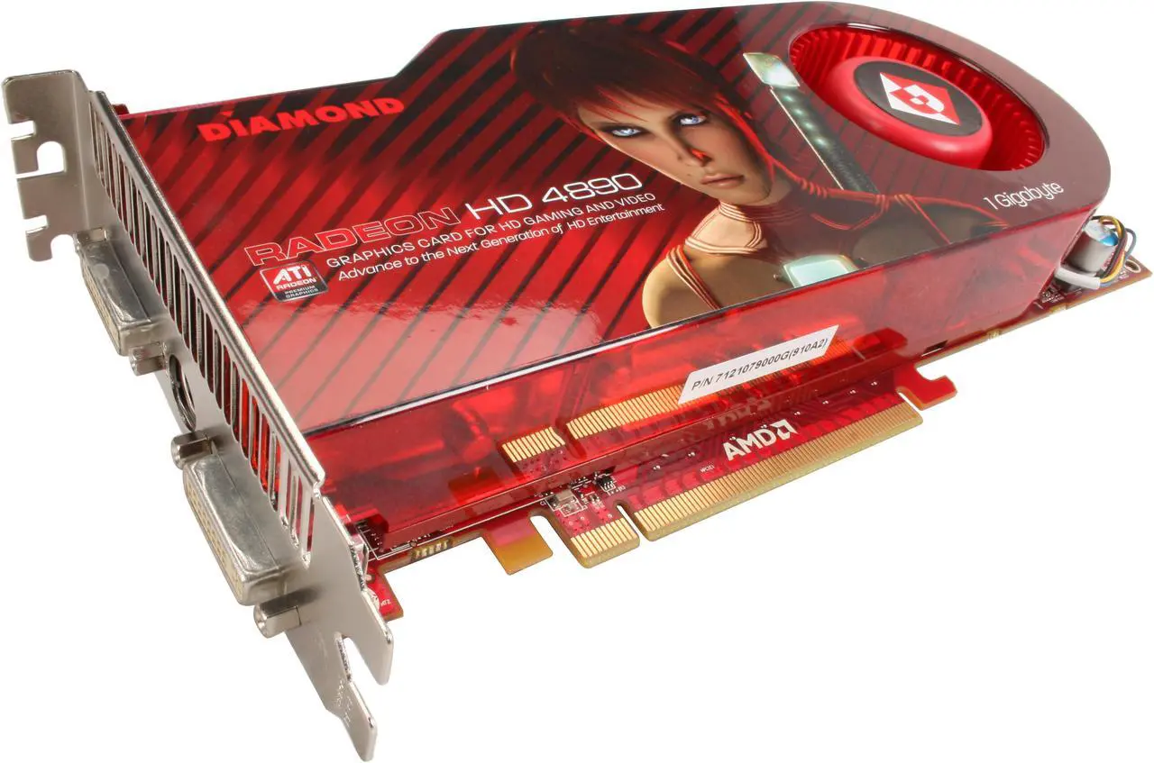 Main image of DIAMOND Radeon HD 4890 1GB GDDR5 PCI Express 2.0 x16 CrossFireX Support Graphics Card 4890PE51GSB