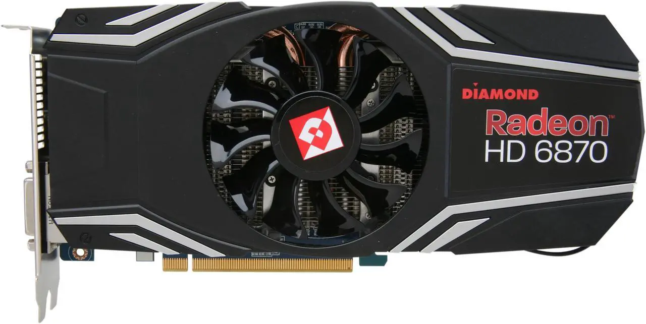 Alt view image 3 of 6 - DIAMOND Radeon HD 6870 1GB GDDR5 PCI Express 2.1 x16 CrossFireX Support Graphics Card 6870PE51GV2