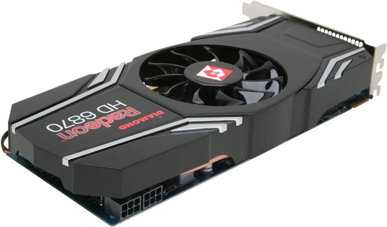 Alt view image 5 of 6 - DIAMOND Radeon HD 6870 1GB GDDR5 PCI Express 2.1 x16 CrossFireX Support Graphics Card 6870PE51GV2