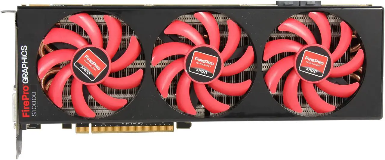 Alt view image 3 of 6 - AMD FirePro S10000 100-505851 6GB 384-bit GDDR5 PCI Express 3.0 x16 Graphics Card
