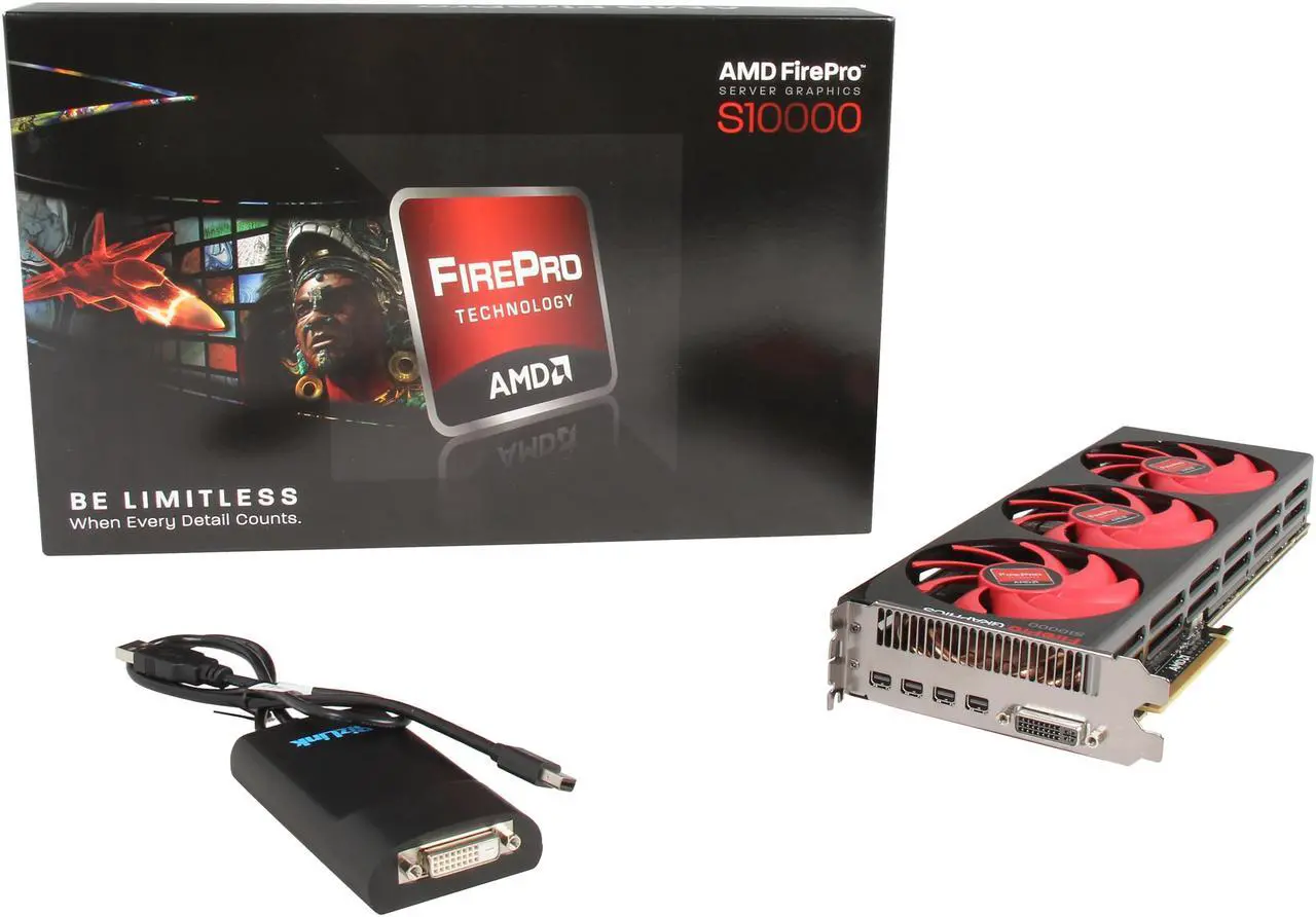 Alt view image 6 of 6 - AMD FirePro S10000 100-505851 6GB 384-bit GDDR5 PCI Express 3.0 x16 Graphics Card