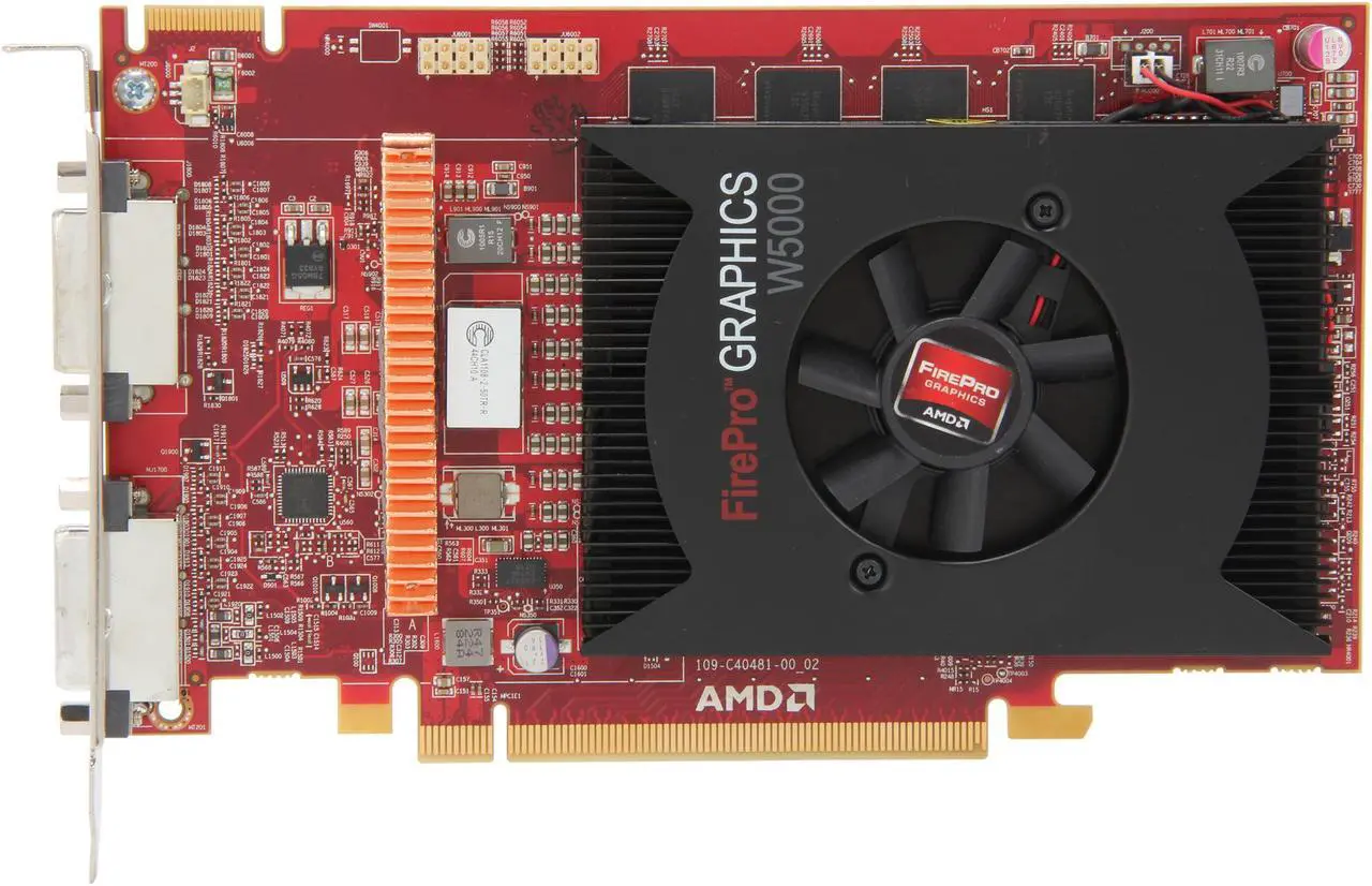 Alt view image 4 of 5 - AMD FirePro W5000 DVI 100-505978 2GB 256-bit GDDR5 PCI Express 3.0 x16 Workstation Video Card