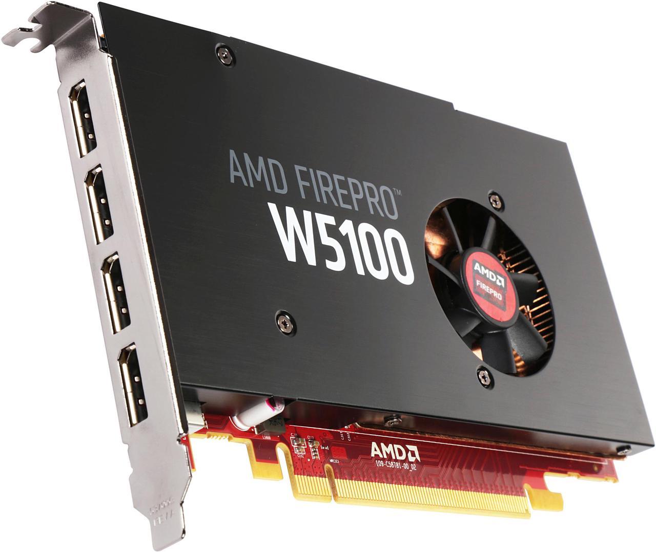 AMD FirePro W5100 100-505974 4GB 128-bit GDDR5 PCI Express 3.0 x16 Workstation Graphics