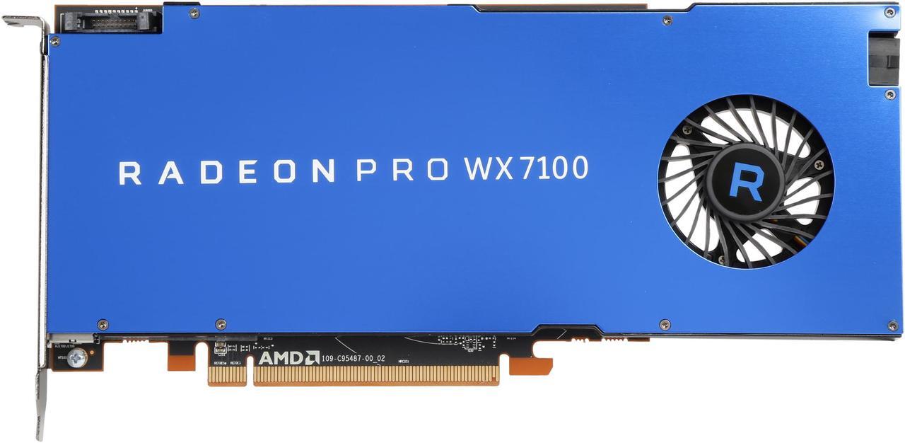 Alt view image 4 of 6 - Radeon Pro WX 7100 100-505826 8GB 256-bit GDDR5 Workstation Video Card