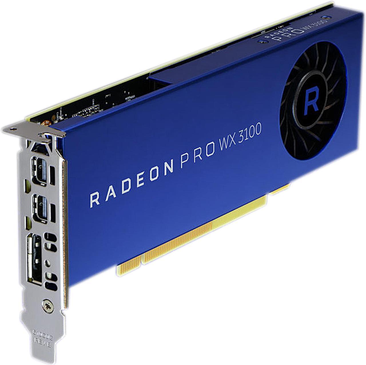 Alt view image 2 of 5 - AMD Radeon Pro WX 3100 100-505999 PCI-Express x16 (x8 Electrical) Half Height Graphics Card