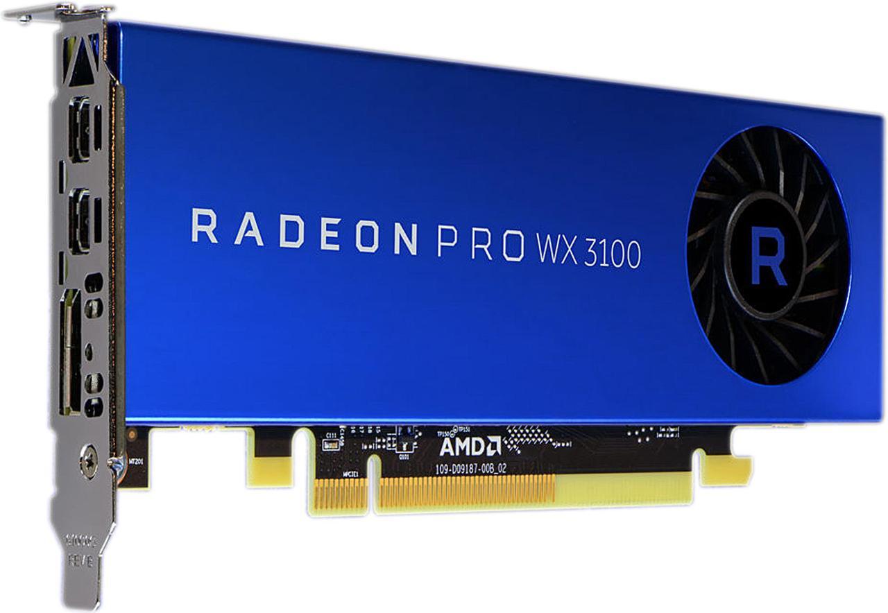 Alt view image 3 of 5 - AMD Radeon Pro WX 3100 100-505999 PCI-Express x16 (x8 Electrical) Half Height Graphics Card