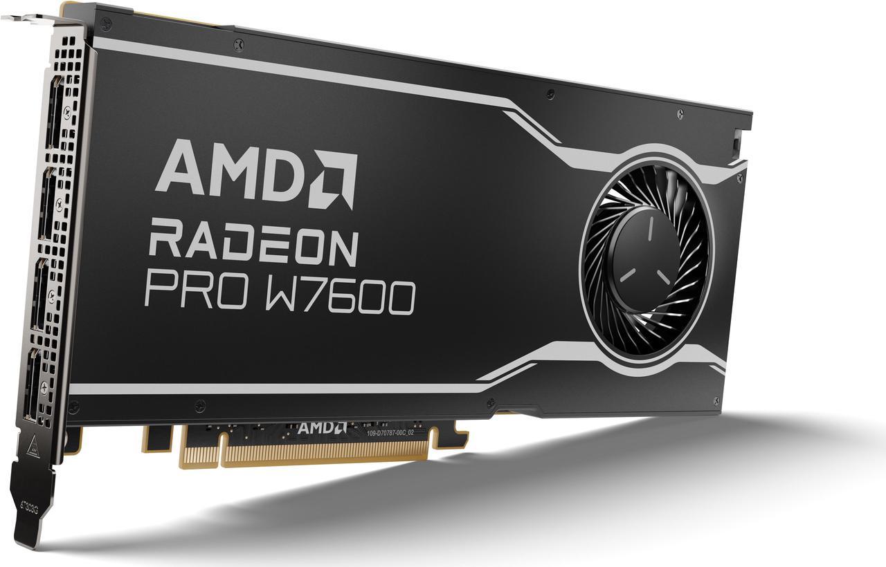 AMD Radeon Pro W7600 100-300000077 8GB 128-bit GDDR6 PCI Express 4.0 x8 Workstation Video Card