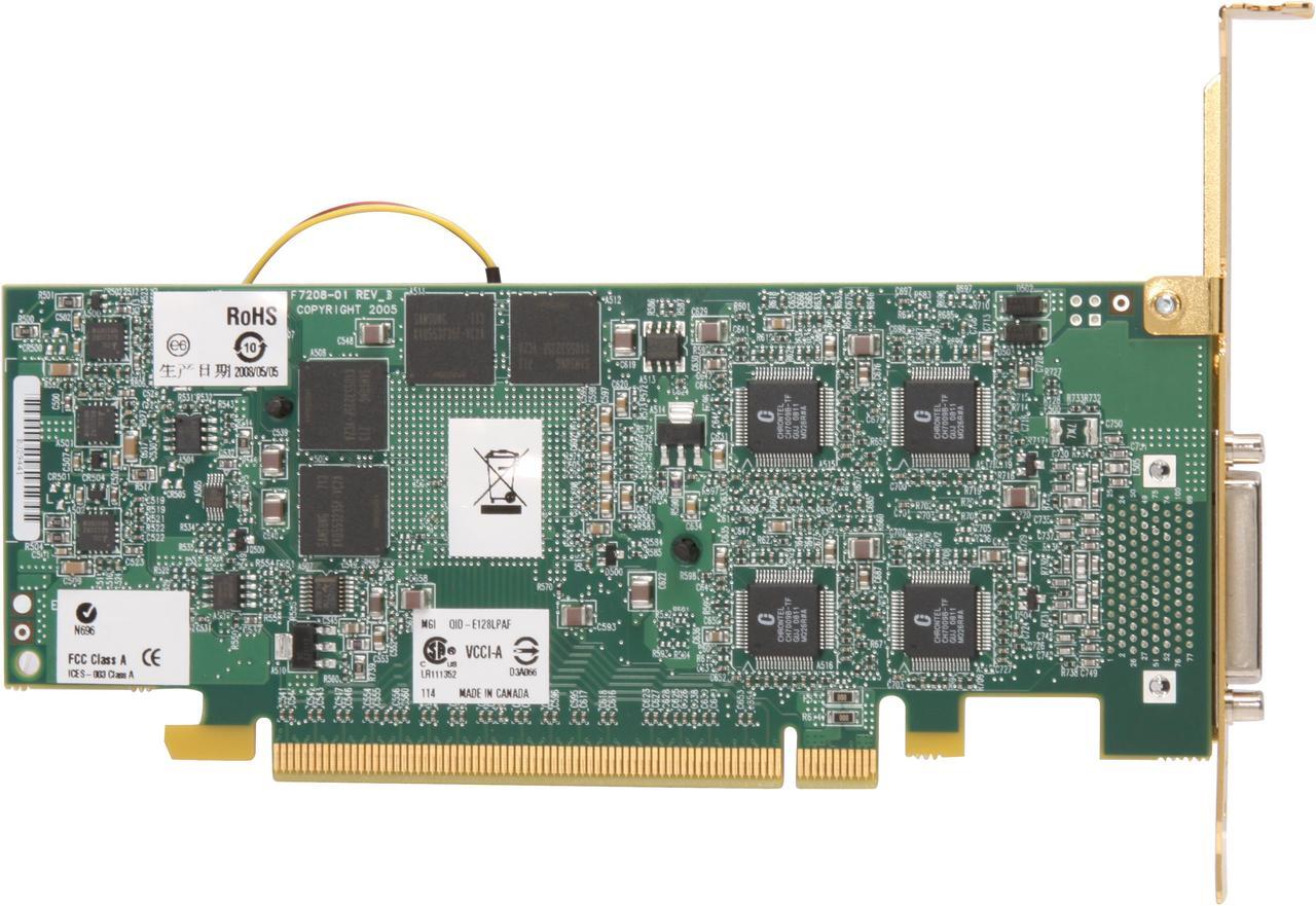 Alt view image 4 of 5 - Matrox QID-E128LPAFLORD 128MB PCI Express x16 Low Profile Graphics Card