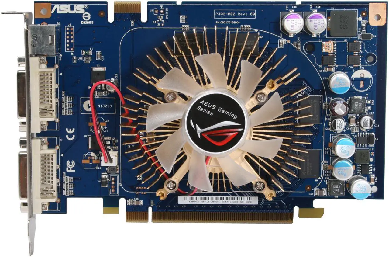 Alt view image 3 of 7 - ASUS GeForce 8600 GT 256MB GDDR3 PCI Express x16 SLI Support Graphics Card EN8600GTTOP/HTDP/256