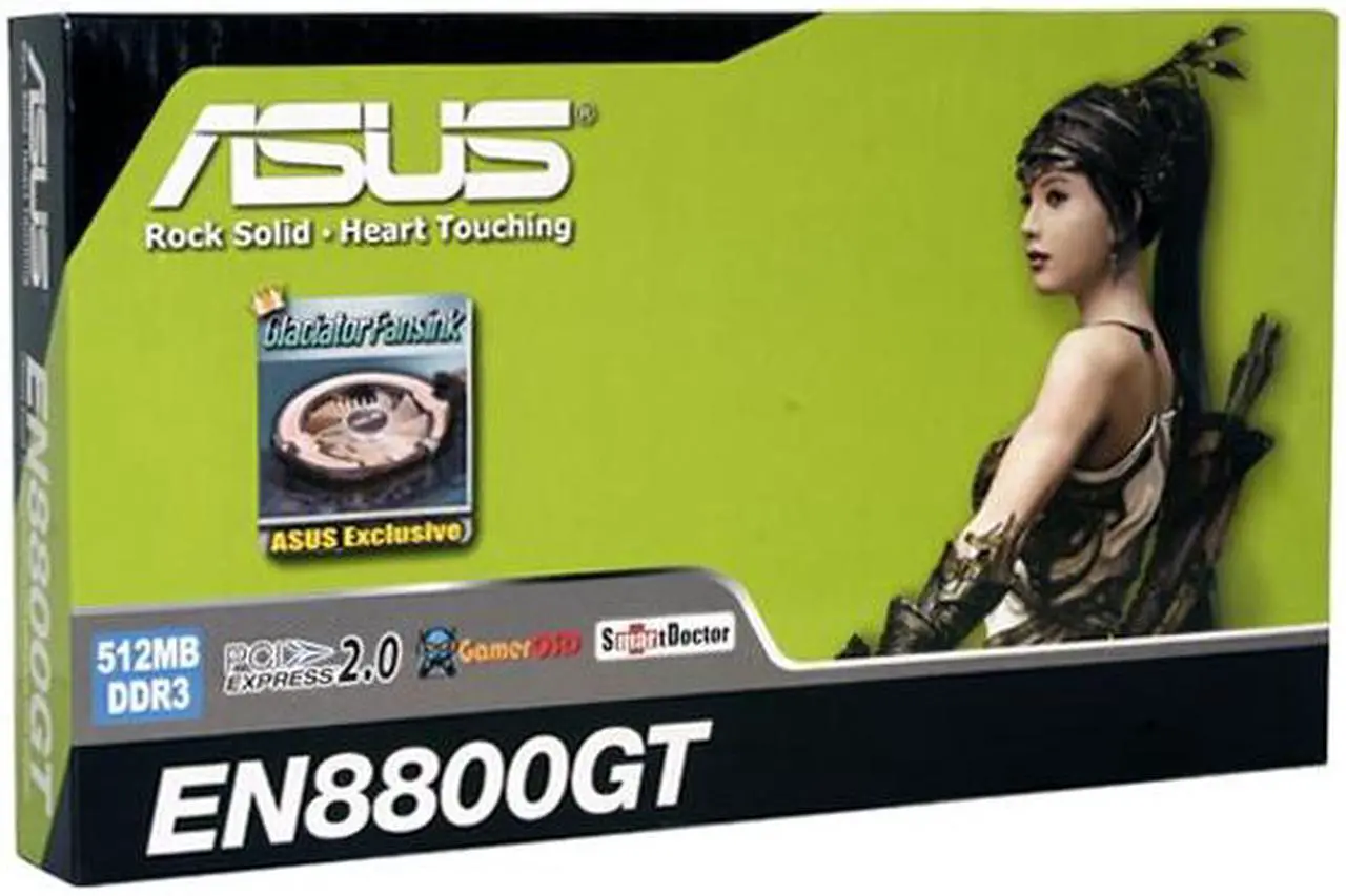 Alt view image 11 of 11 - ASUS GeForce 8800 GT 512MB GDDR3 PCI Express 2.0 x16 SLI Support Graphics Card EN8800GT/G/HTDP/512M