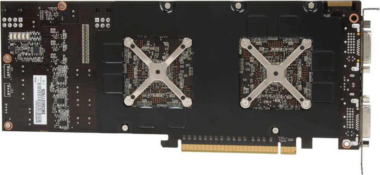 Alt view image 4 of 6 - ASUS Radeon HD 4870 X2 2GB GDDR5 PCI Express 2.0 x16 CrossFireX Support Graphics Card EAH4870X2/HTDI/2G/A