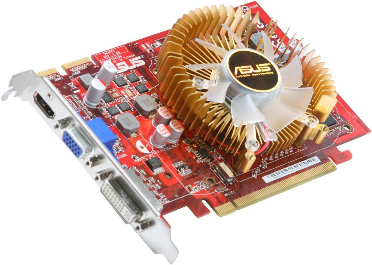 ASUS Radeon HD 4670 1GB DDR3 PCI Express 2.0 x16 CrossFireX Support Video Card EAH4670/DI/1GD3/V2