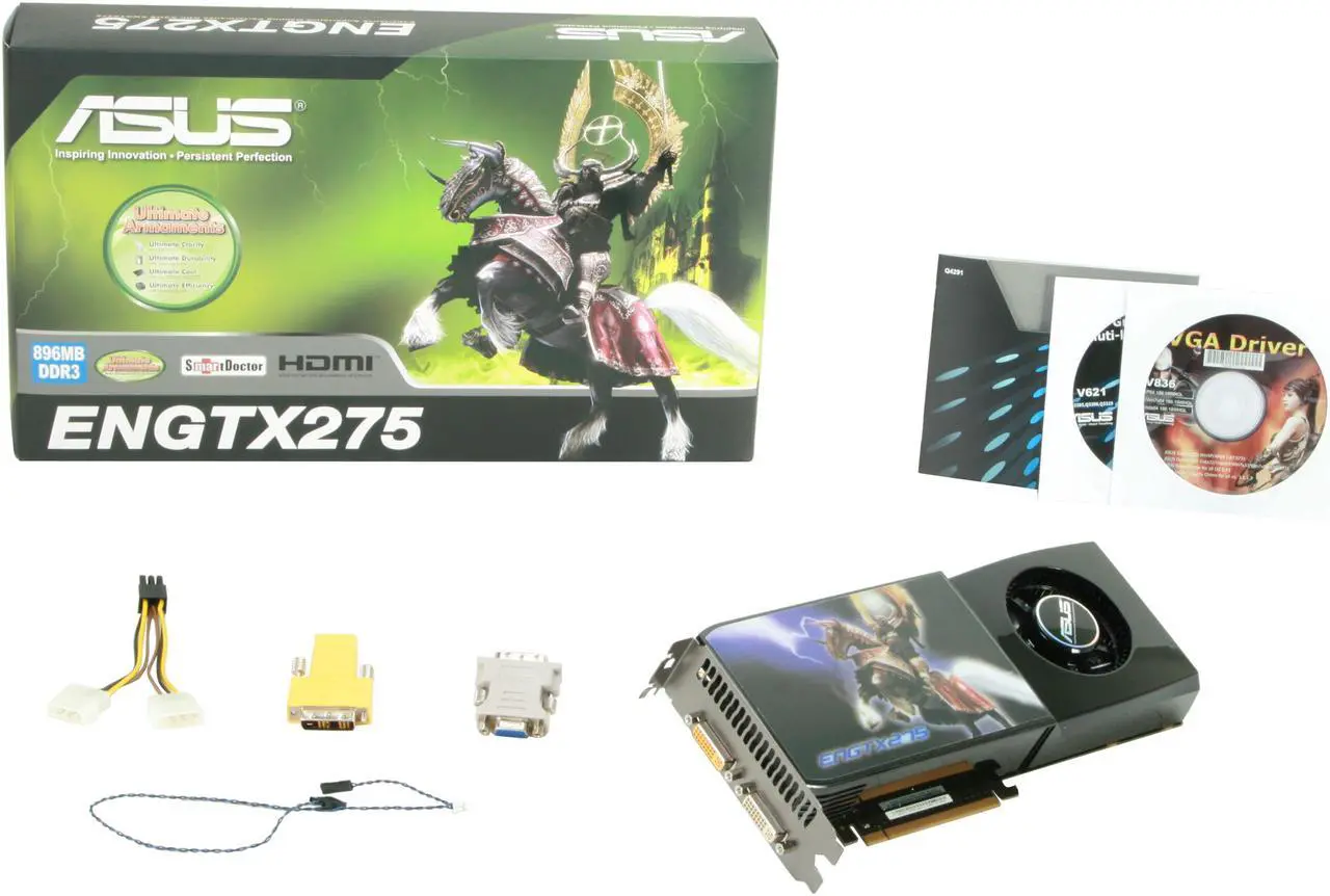 Alt view image 6 of 6 - ASUS GeForce GTX 275 896MB DDR3 PCI Express 2.0 x16 SLI Support Graphics Card ENGTX275/2DI/896MD3