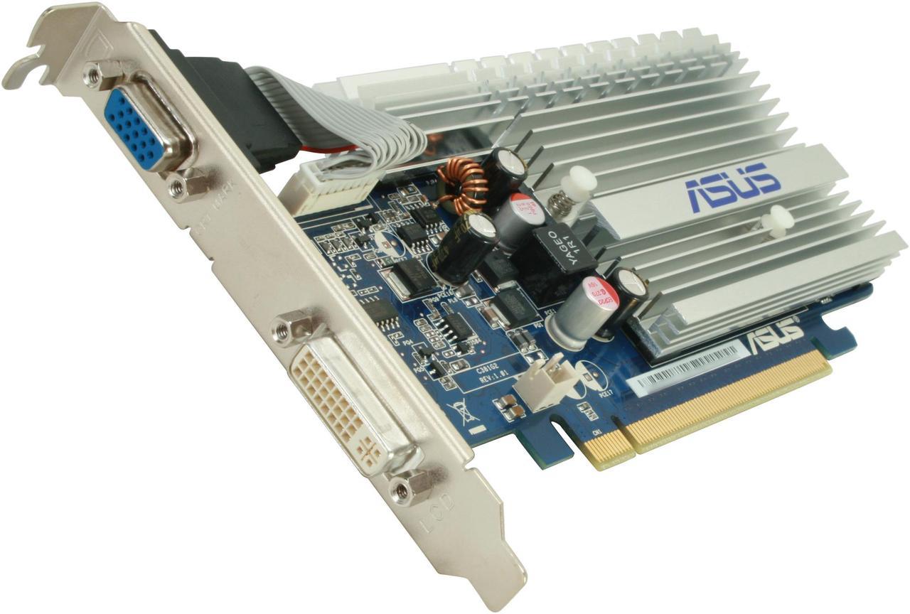 ASUS GeForce 8400 GS 512MB DDR2 PCI Express 2.0 x16 Video Card EN8400GS Silent/P/512M