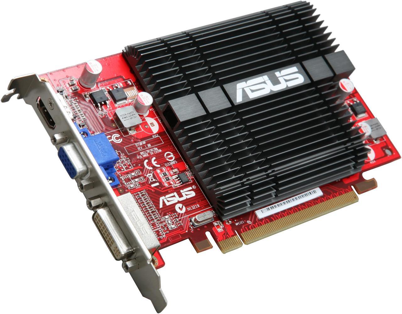 ASUS Radeon HD 5450 1GB DDR2 PCI Express 2.1 x16 Video Card EAH5450 SILENT/DI/1GD2