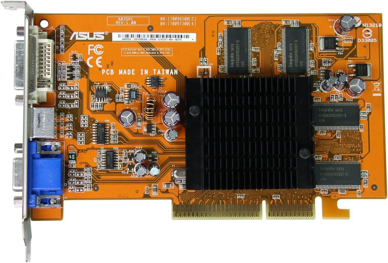 Alt view image 4 of 6 - ASUS Radeon 9550 128MB DDR AGP 4X/8X Graphics Card A9550GE/TD/128