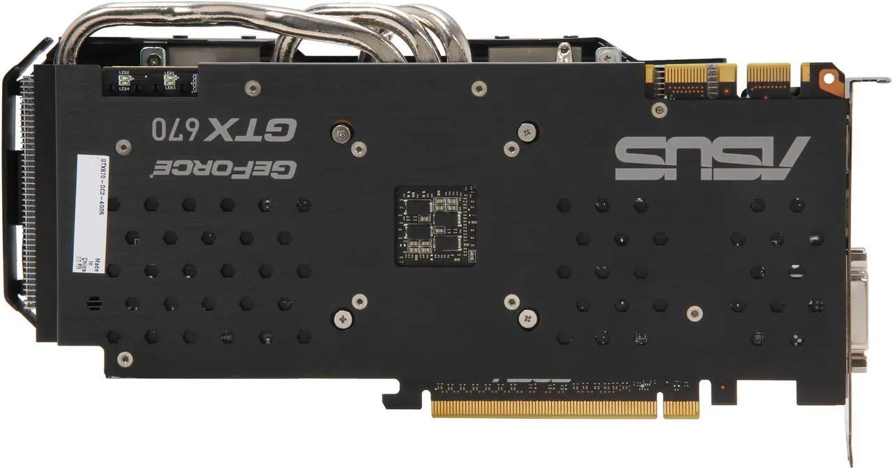 Alt view image 4 of 6 - ASUS GeForce GTX 670 4GB GDDR5 PCI Express 3.0 x16 SLI Support Graphics Card GTX670-DC2-4GD5