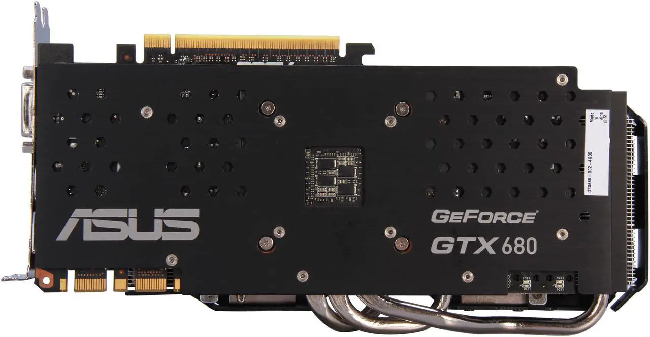 Alt view image 4 of 6 - ASUS GeForce GTX 680 4GB GDDR5 PCI Express 3.0 SLI Support Graphics Card GTX680-DC2-4GD5