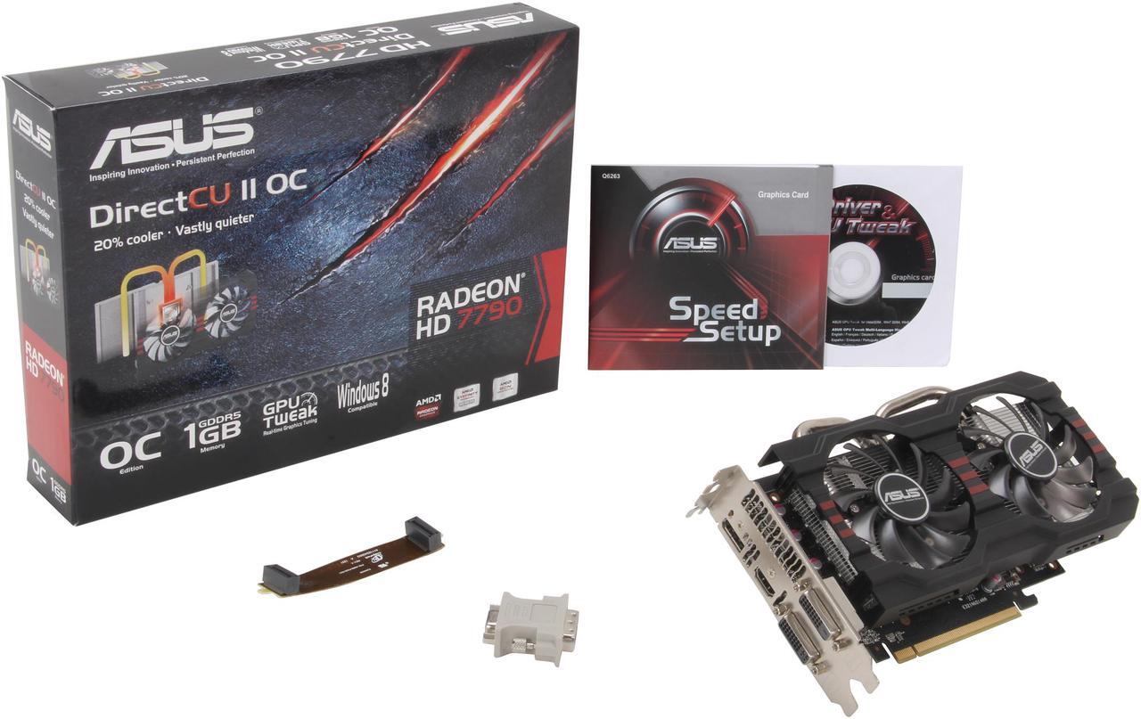 Alt view image 6 of 6 - ASUS Radeon HD 7790 1GB GDDR5 PCI Express 3.0 CrossFireX Support Graphics Card HD7790-DC2OC-1GD5