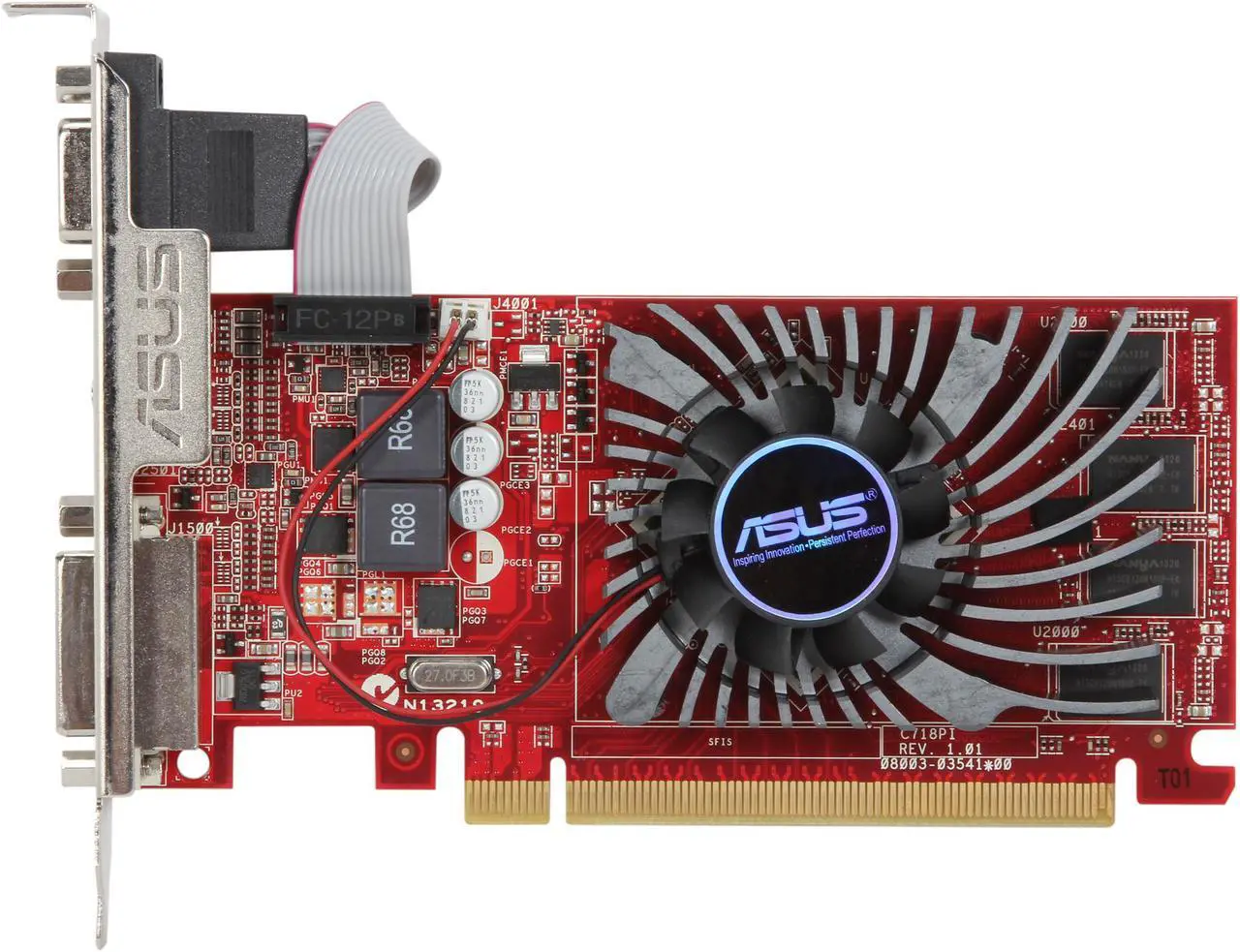 Alt view image 4 of 5 - ASUS Radeon R7 240 2GB DDR3 PCI Express 3.0 Low Profile Graphics Card R7240-2GD3-L