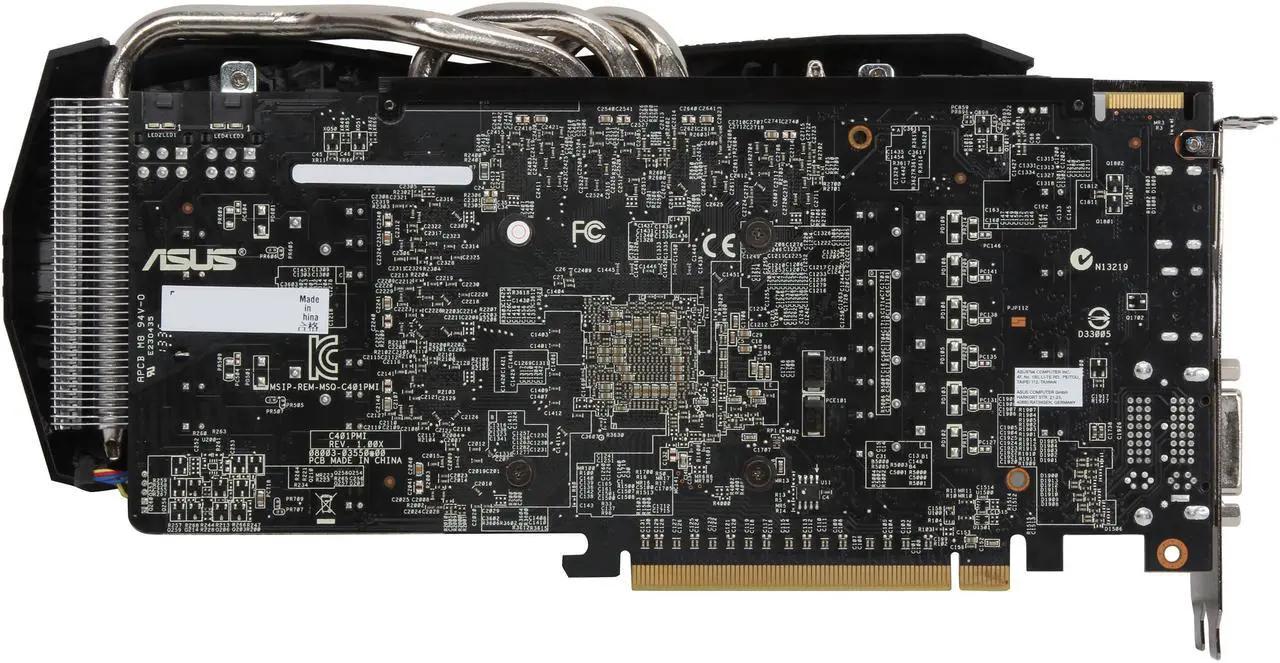 Alt view image 4 of 6 - ASUS DirectCU II Radeon R9 270X 2GB GDDR5 PCI Express 3.0 CrossFireX Support Graphics Card R9270X-DC2T-2GD5