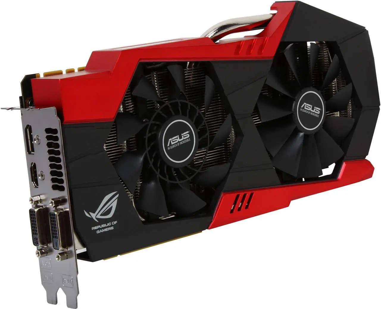 Main image of ASUS ROG STRIKER-GTX760-P-4GD5 G-SYNC Support GeForce GTX 760 4GB 256-Bit GDDR5 PCI Express 3.0 HDCP Ready SLI Support Video Card