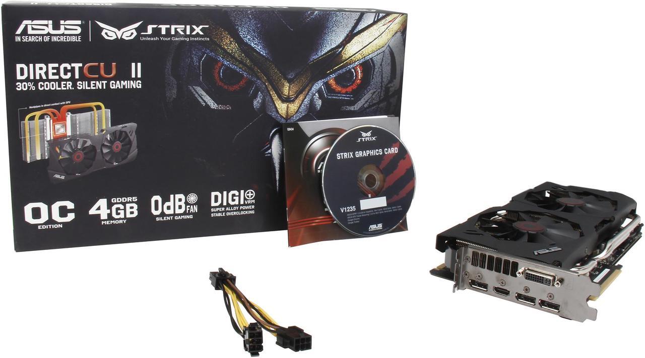 Alt view image 7 of 6 - ASUS GeForce GTX 980 4GB GDDR5 PCI Express 3.0 SLI Support Graphics Card STRIX-GTX980-DC2OC-4GD5