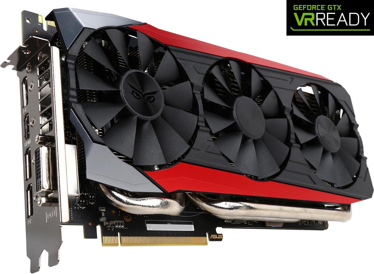 ASUS GeForce GTX 980 Ti 6GB GDDR5 PCI Express 3.0 SLI Support Video Card STRIX-GTX980TI-DC3-6GD5-GAMING