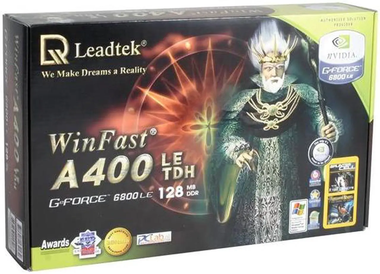 Alt view image 6 of 6 - Leadtek GeForce 6800LE 128MB DDR AGP 8x Graphics Card A400LE