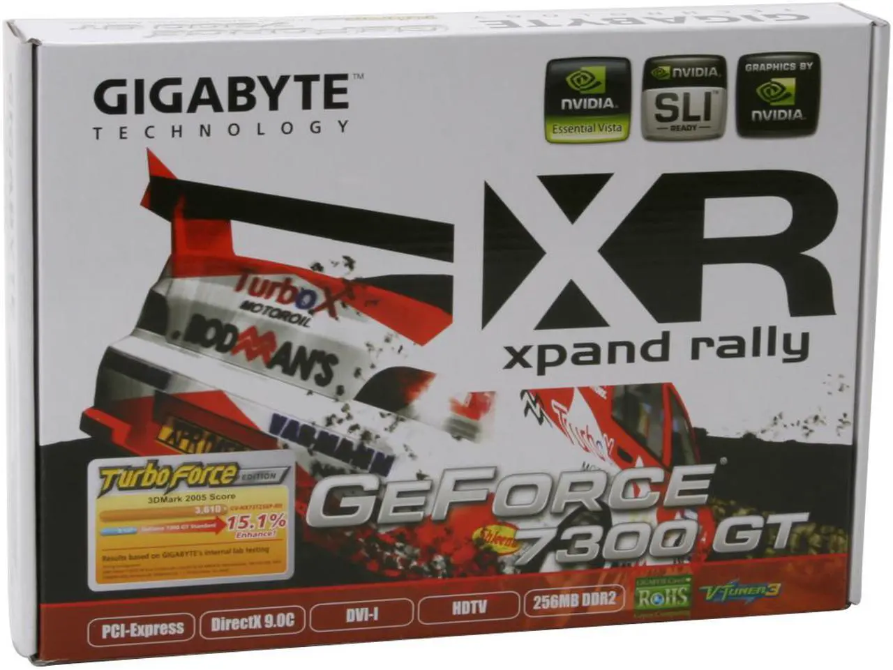 Alt view image 7 of 7 - GIGABYTE GeForce 7300GT 256MB GDDR2 PCI Express x16 SLI Support Graphics Card GV-NX73T256P-RH