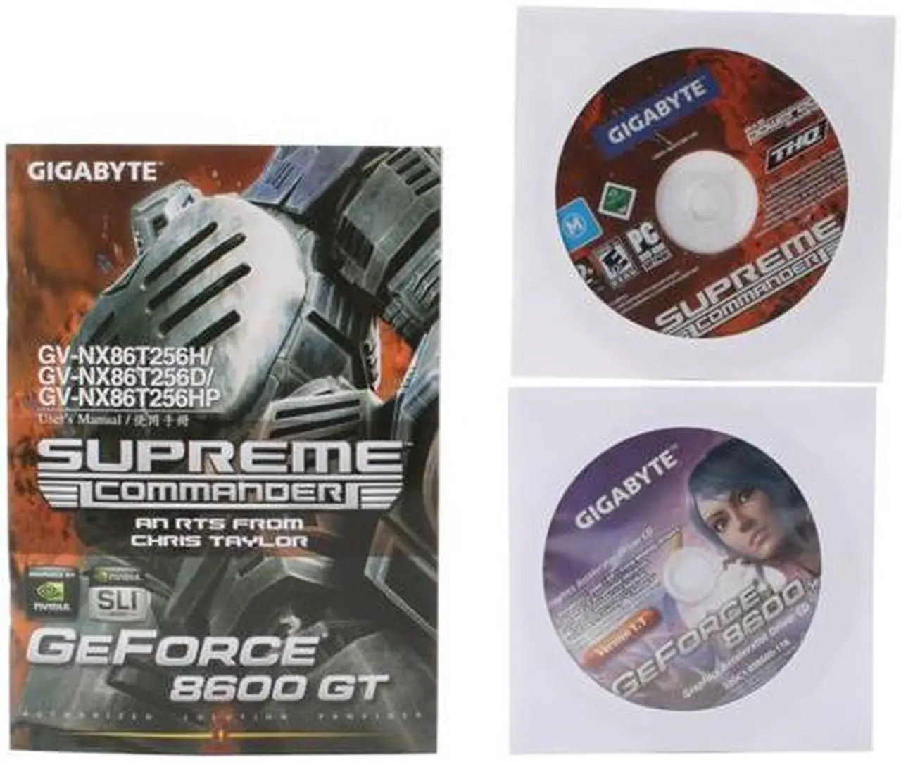 Alt view image 5 of 6 - GIGABYTE GeForce 8600 GT 256MB GDDR3 PCI Express x16 SLI Support Graphics Card GV-NX86T256D