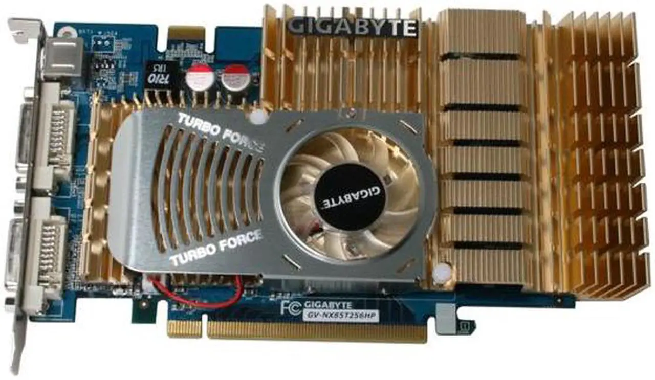 Carte Graphique GIGABYTE GeForce 8500GT 256Mo DDR2 – PCIe, DVI/VGA/S-Vidéo, Testée Et OK