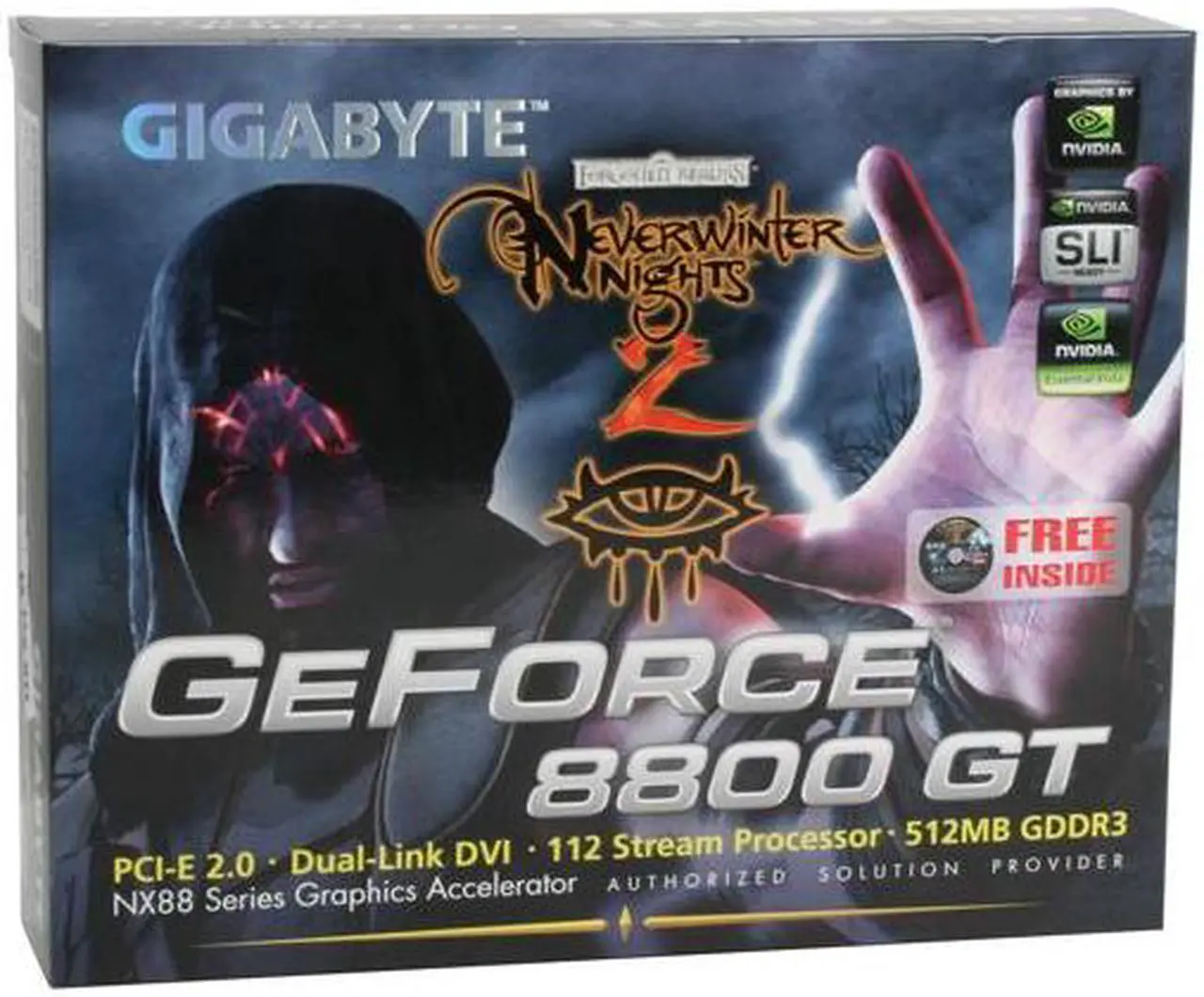 Alt view image 8 of 8 - GIGABYTE GeForce 8800 GT 512MB GDDR3 PCI Express 2.0 x16 SLI Support Graphics Card GV-NX88T512H-B