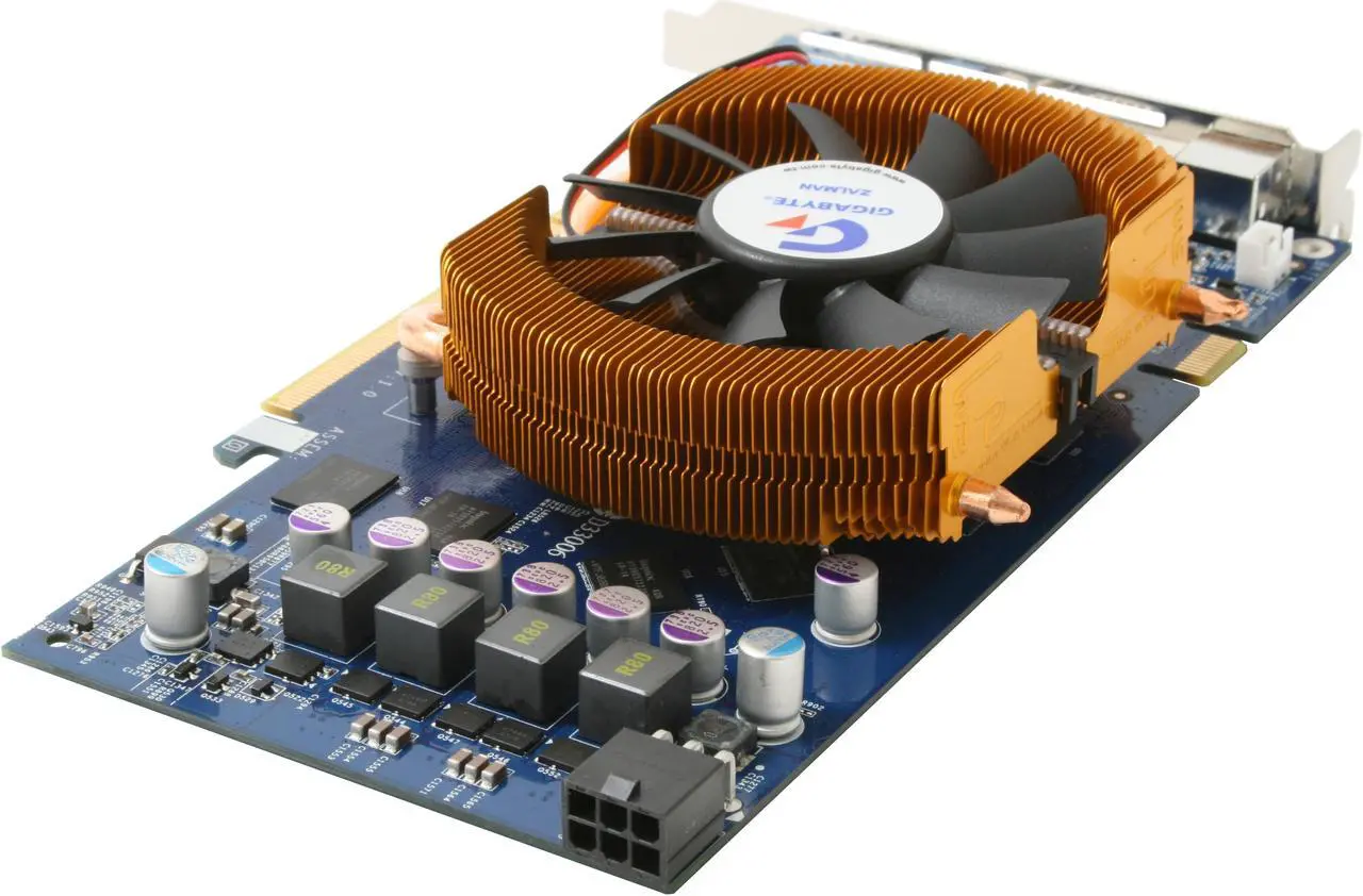 Alt view image 5 of 9 - GIGABYTE GeForce 8800 GT 256MB GDDR3 PCI Express 2.0 x16 SLI Support Graphics Card GV-NX88T256HV1