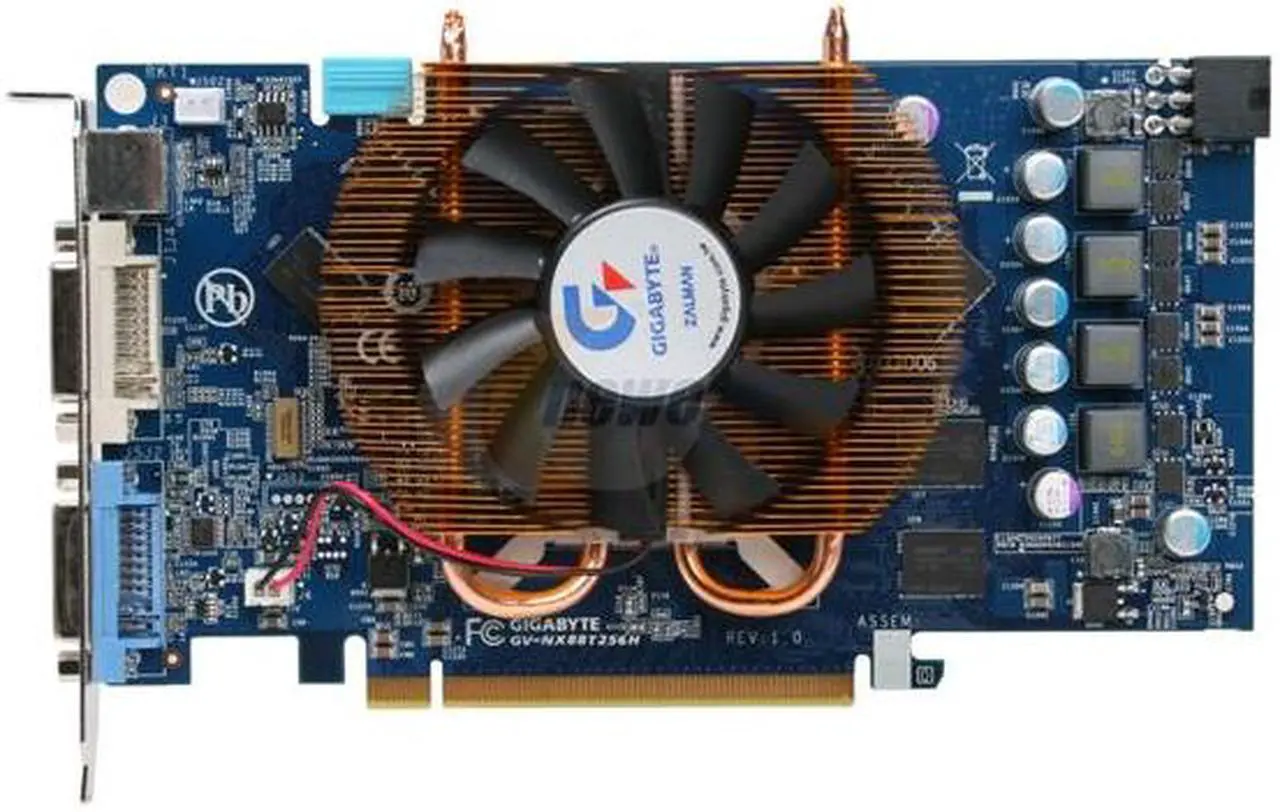 Alt view image 3 of 9 - GIGABYTE GeForce 8800 GT 256MB GDDR3 PCI Express 2.0 x16 SLI Support Graphics Card GV-NX88T256HV1