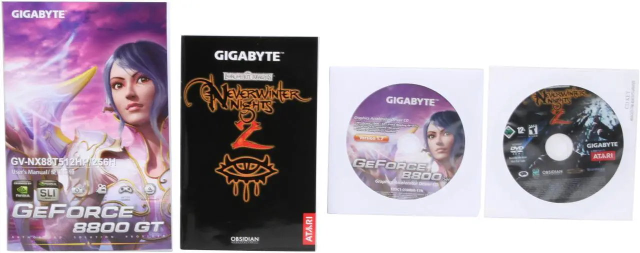 Alt view image 8 of 9 - GIGABYTE GeForce 8800 GT 256MB GDDR3 PCI Express 2.0 x16 SLI Support Graphics Card GV-NX88T256HV1