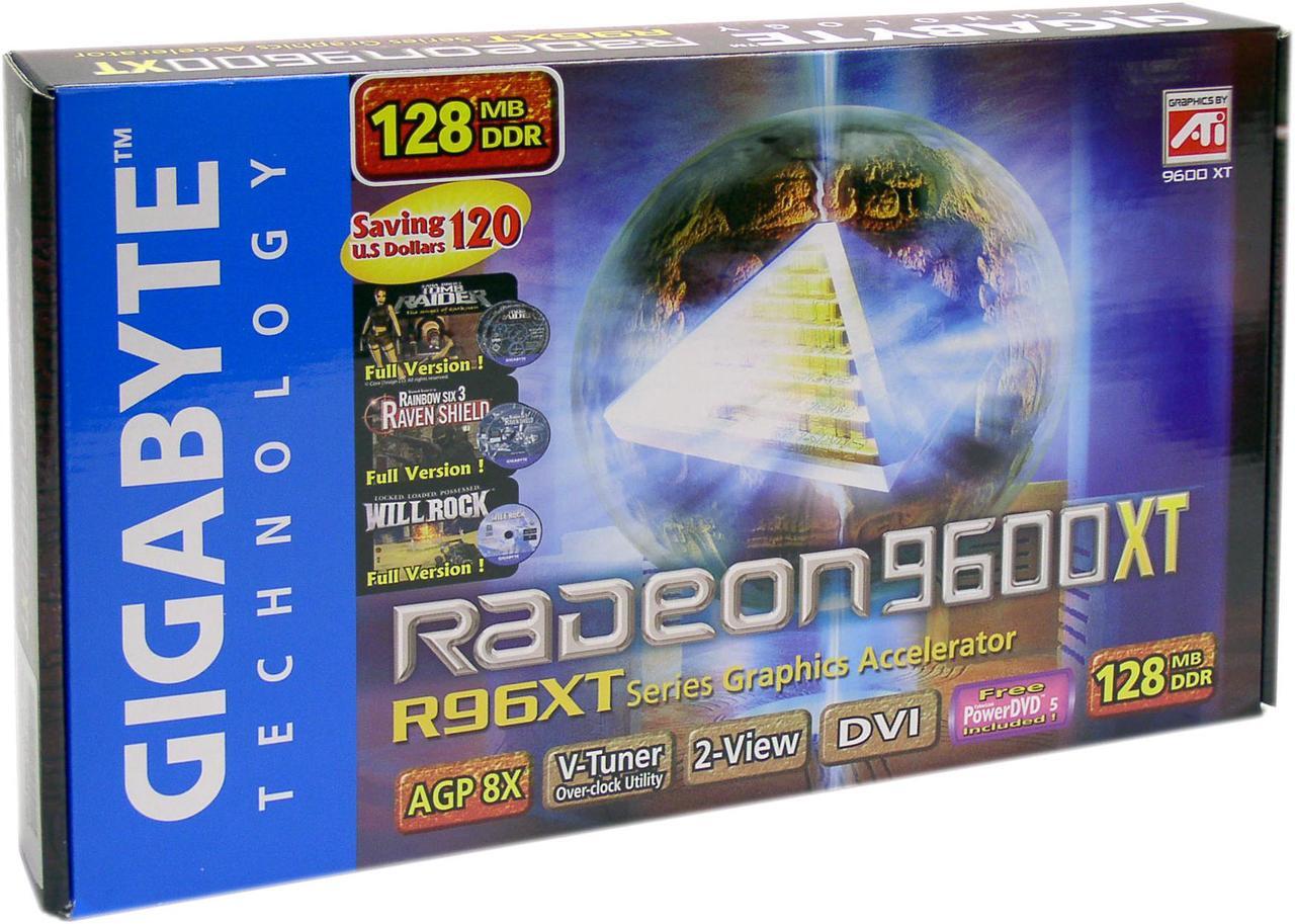 Alt view image 4 of 4 - GIGABYTE Radeon 9600XT 128MB DDR AGP 4X/8X Graphics Card GV-R96X128D
