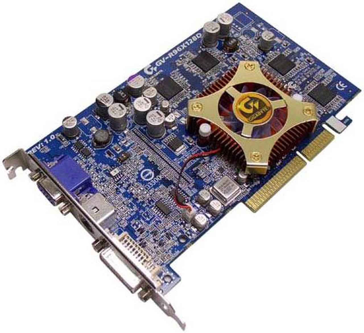 Main image of GIGABYTE Radeon 9600XT 128MB DDR AGP 4X/8X Graphics Card GV-R96X128D